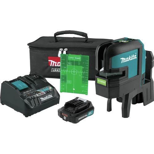 Makita SK106GDNAX 12V Max CXT Lithium-Ion Cordless Self-Leveling Cross-Line/4-Point Green Beam Laser Kit (2 Ah) 1 Makita SK106GDNAX 12V Max CXT Lithium-Ion Cordless Self-Leveling Cross-Line/4-Point Green Beam Laser Kit (2 Ah)