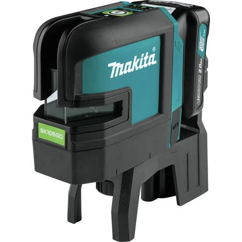 Makita SK106GDNAX 12V Max CXT Lithium-Ion Cordless Self-Leveling Cross-Line/4-Point Green Beam Laser Kit (2 Ah) 2 Makita SK106GDNAX 12V Max CXT Lithium-Ion Cordless Self-Leveling Cross-Line/4-Point Green Beam Laser Kit (2 Ah) - Image 2