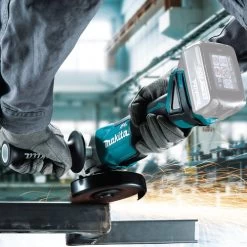 Makita XAG09Z 18V LXT Lithium-Ion Brushless Cordless 4-1/2 In. / 5 In. Cut-Off/Angle Grinder With Electric Brake (Tool Only) -Tool Store mktnxag09z d