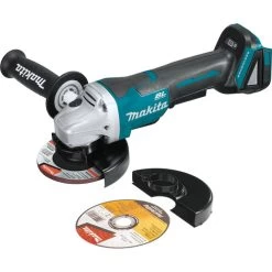 Makita XAG11Z 18V LXT Lithium-Ion Brushless Cordless 4-1/2 / 5 In. Paddle Switch Cut-Off/Angle Grinder With Electric Brake (Tool Only)