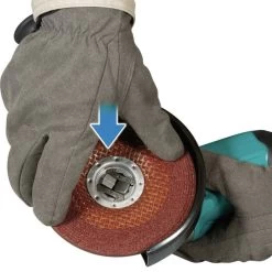 Makita XAG25Z 18V LXT Brushless Lithium-Ion 4-1/2 In. / 5 In. Cordless X-LOCK Angle Grinder With AFT (Tool Only) -Tool Store mktnxag25z d