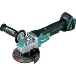Makita XAG26Z 18V LXT Brushless Lithium-Ion 4-1/2 In. / 5 In. Cordless Paddle Switch X-LOCK Angle Grinder With AFT (Tool Only)