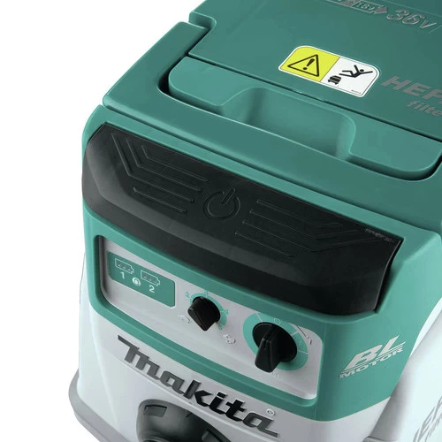 Makita XCV21ZX 18V X2 (36V) LXT Brushless Lithium-Ion 2.1 Gallon HEPA Filter Dry Dust Extractor (Tool Only) 2 Makita XCV21ZX 18V X2 (36V) LXT Brushless Lithium-Ion 2.1 Gallon HEPA Filter Dry Dust Extractor (Tool Only) - Image 2