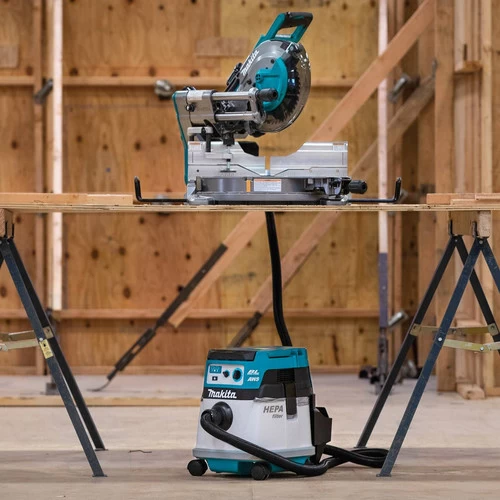 Makita XCV25ZUX 36V (18V X2) LXT Brushless Lithium-Ion Cordless AWS 4 Gallon HEPA Filter Dry Dust Extractor/Vacuum (Tool Only) 9 Makita XCV25ZUX 36V (18V X2) LXT Brushless Lithium-Ion Cordless AWS 4 Gallon HEPA Filter Dry Dust Extractor/Vacuum (Tool Only) - Image 9