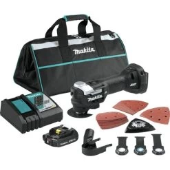 Makita XMT04R1B StarlockMax 18V LXT Brushless Sub-Compact Lithium-Ion Cordless Oscillating Multi-Tool Kit (2 Ah)