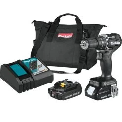 Makita XPH15RB 18V LXT Brushless Sub-Compact Lithium-Ion 1/2 In. Cordless Hammer Drill-Driver Kit With 2 Batteries (2 Ah)