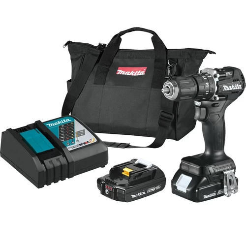 Makita XPH15RB 18V LXT Brushless Sub-Compact Lithium-Ion 1/2 In. Cordless Hammer Drill-Driver Kit With 2 Batteries (2 Ah) 1 Makita XPH15RB 18V LXT Brushless Sub-Compact Lithium-Ion 1/2 In. Cordless Hammer Drill-Driver Kit With 2 Batteries (2 Ah)