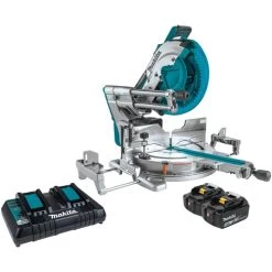 Makita XSL08PT 18V X2 LXT Lithium-Ion (36V) Brushless Cordless 12 In. Dual-Bevel Sliding Compound Miter Saw Kit With AWS And Laser (5 Ah)