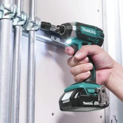 Factory Reconditioned Makita XDT11SY-R 18V LXT Brushed Lithium-Ion 1/4 In. Cordless Impact Driver Kit (1.5 Ah) -Tool Store mktrxdt11sy r g