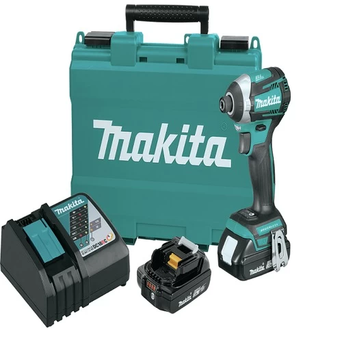 Factory Reconditioned Makita XDT14R-R 18V LXT Brushless Lithium-Ion Cordless Quick-Shift Mode 3-Speed Impact Driver Kit With (2) 2 Ah Batteries 1 Factory Reconditioned Makita XDT14R-R 18V LXT Brushless Lithium-Ion Cordless Quick-Shift Mode 3-Speed Impact Driver Kit With (2) 2 Ah Batteries