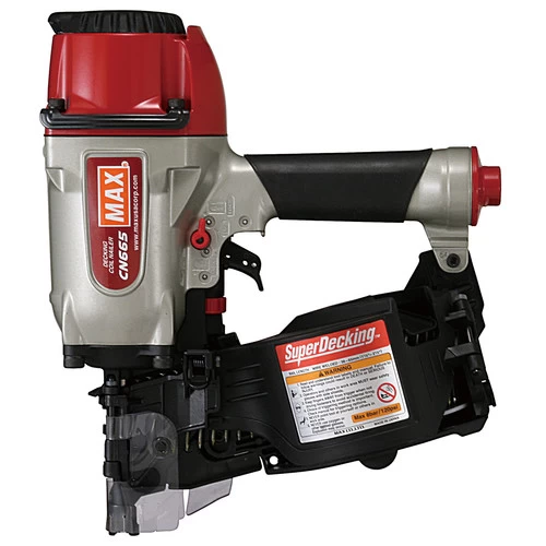 MAX CN665D 2-1/2 In. X 0.131 In. SuperDecking Coil Decking Nailer 1 MAX CN665D 2-1/2 In. X 0.131 In. SuperDecking Coil Decking Nailer