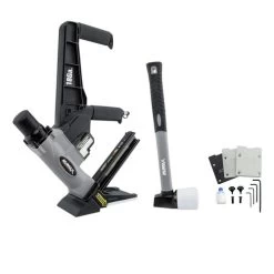 NuMax S18GLCNDH Pneumatic 18 Gauge 1-3/4 In. L-Cleat Dual Handle Flooring Nailer