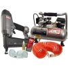 SENCO PC0947 FinishPro 18 Gauge Brad Nailer And 0.5 HP 1 Gallon Oil-Free Hand Carry Air Compressor Combo Kit
