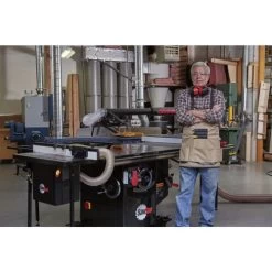 SawStop ICS31230-36 230V Single Phase 3 HP Industrial Cabinet Saw With 36 In. T-Glide Fence System -Tool Store sspnics31230 36 c