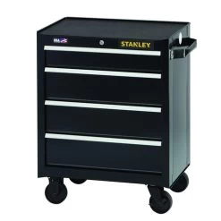Stanley STST22744BK 300 Series 26 In. X 18 In. X 34 In. 4 Drawer Rolling Tool Cabinet - Black -Tool Store stynstst22744bk b