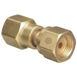Western Enterprises 806 CGA-320 Carbon Dioxide - CGA-580 Nitrogen Brass Cylinder Adaptor